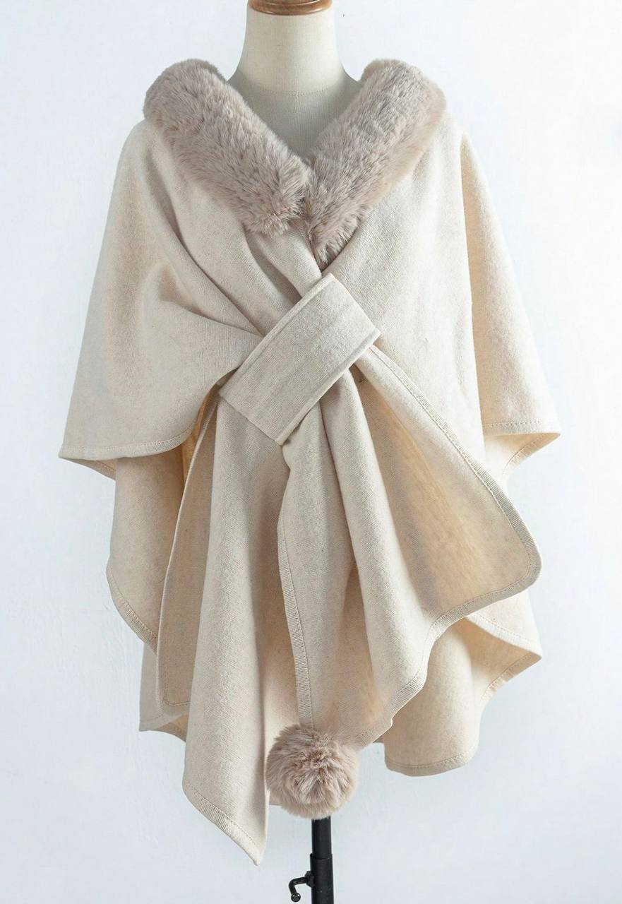 شنل زنانه خزدار مدل مجلسی